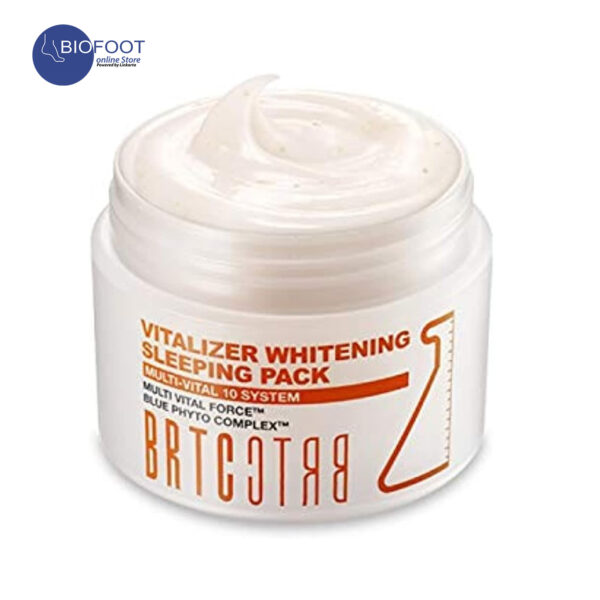 BRTC Korea Cosmetic Vitalizer, Whitening Sleeping Pack, Wrinkle Treatment, Soothing, Moisturizing, Nourishing, Brightening 50ml - Image 2