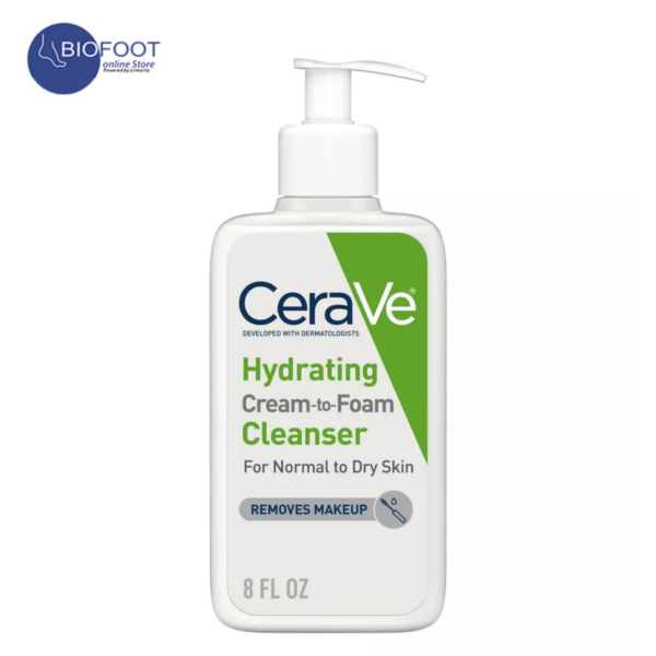 Cerave Hydrating Cream to Foam Cleanser for Normal to Dry Skin 8oz