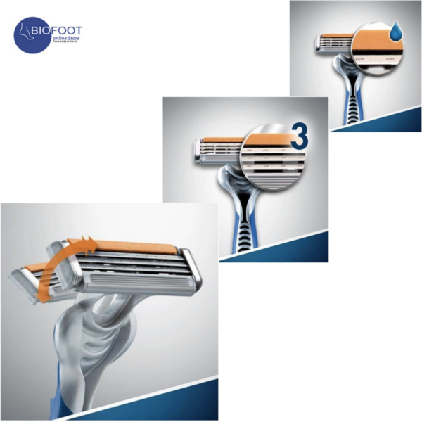 Gillette Blue 3 Comfort Disposable Razors, 6+2 Count - Image 5