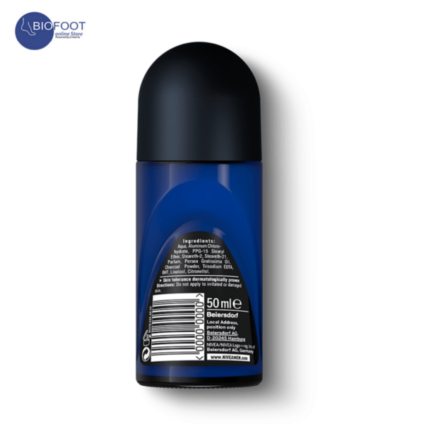 Nivea Men Deep Black Carbon Amazonia Roll On 50ml - Image 3