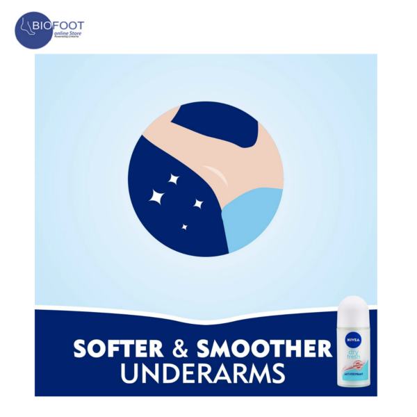 Nivea Dry Fresh Anti Perspirant 48H  Dual Protect 50ml - Image 3