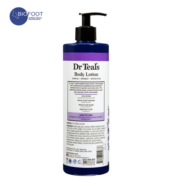 Dr Teal's Soothe & Sleep Lavender Essential Oil Body Lotion 532ml - Image 3