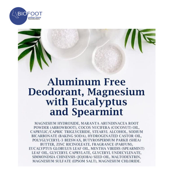 Dr Teal's Aluminum Free Deodorant Magnesium Eucalyptus 75g - Image 5