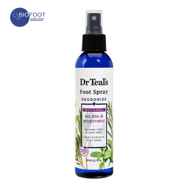 Dr Teal's Tea Tree & Peppermint Foot Spray Deodorize 177ml