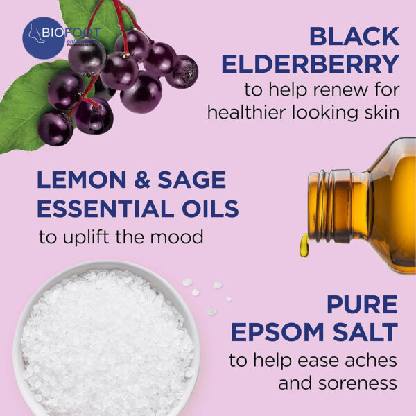 Dr Teal's Pure Epsom Salt Black Elderberry Vitamin D & Essential Oil 1.36kg - Image 3