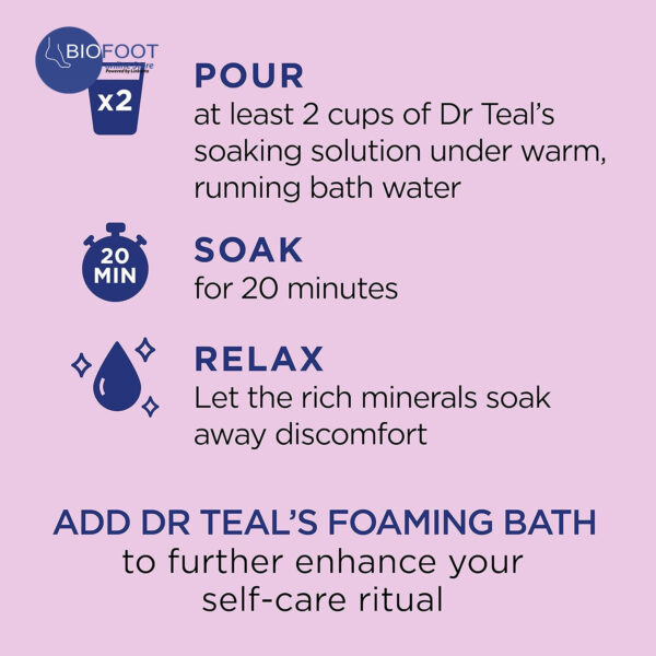Dr Teal's Pure Epsom Salt Black Elderberry Vitamin D & Essential Oil 1.36kg - Image 7