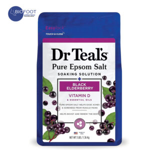 Dr Teal's Pure Epsom Salt Black Elderberry Vitamin D & Essential Oil 1.36kg