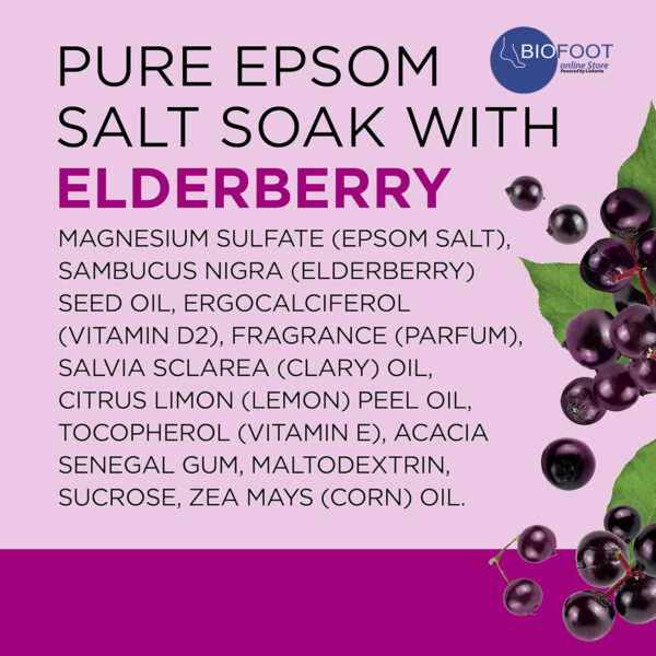 Dr Teal's Pure Epsom Salt Black Elderberry Vitamin D & Essential Oil 1.36kg - Image 6