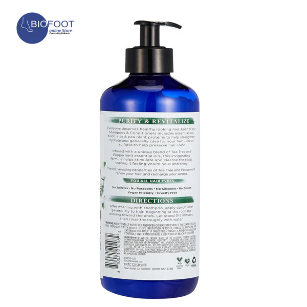 Dr Teal's Tea Tree & Peppermint Essential Oil Conditioner 473ml - Image 2