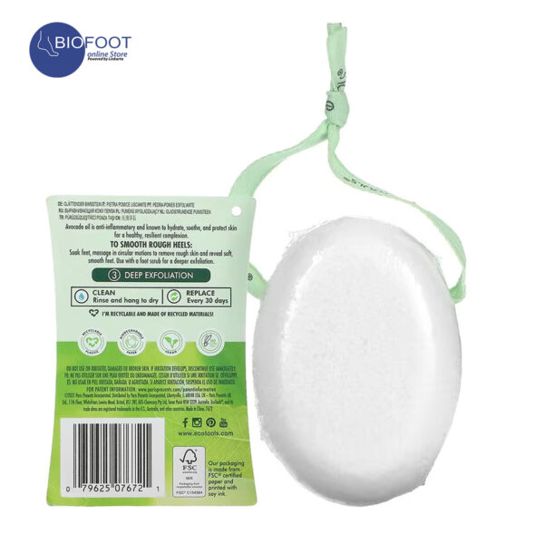 EcoTools Smoothing Pumice Stone, Avocado Oil Infused Foot Scrub - Image 7