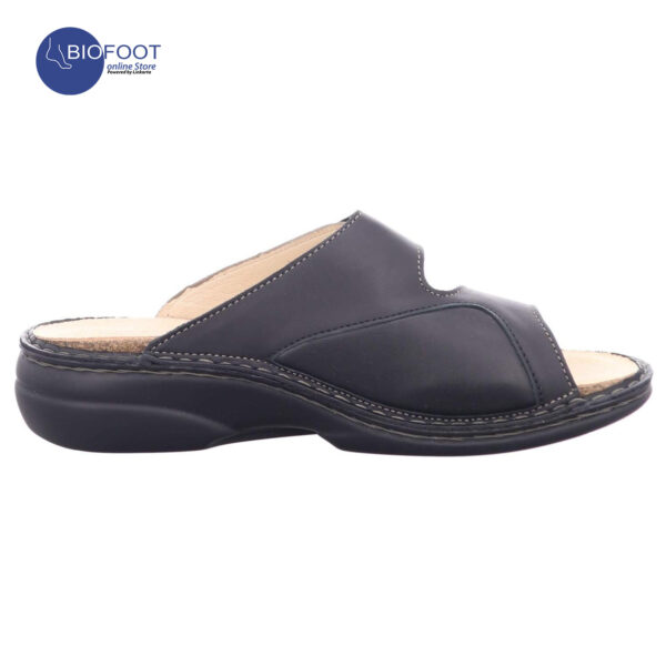 Finn Comfort Zeno Grey Black Sandals for Ladies - Image 2