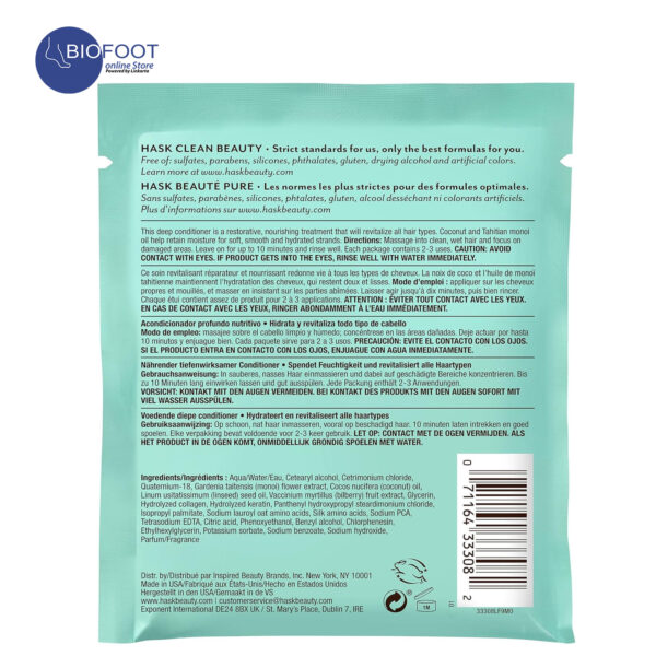Hask Coconut Oil Nourishing Deep Conditioner 50ml - Image 2