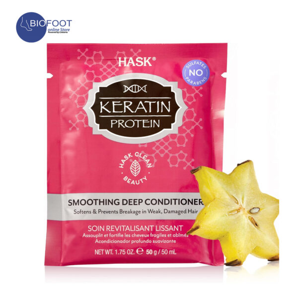 Hask Keratin Smooth Smoothing Deep Conditioner 50ml