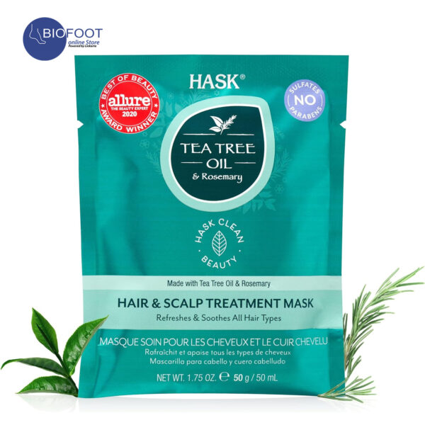 Hask Tea Tree Oil & Rosemary Hair Scalp Treatment Mask 50ml