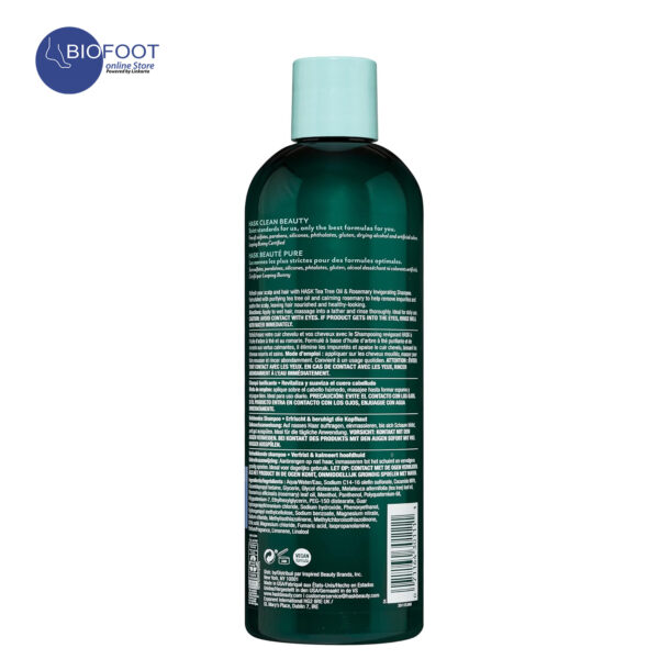 Hask Tea Tree Oil & Rosemary Invigorating Shampoo 355ml - Image 2