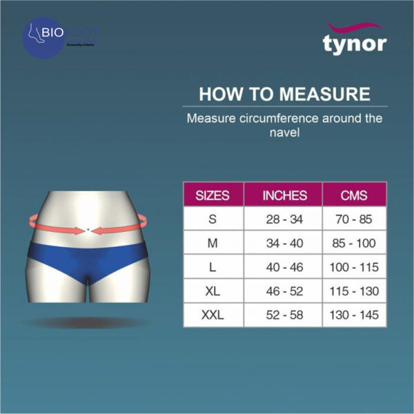 Tynor Abdominal Support 9"/23cm, Grey - Image 4
