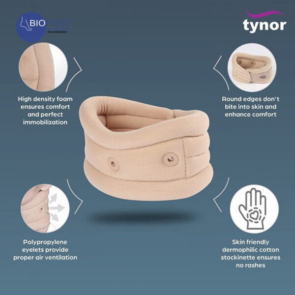 Tynor Cervical Collar Soft with Support B-02 - Image 2