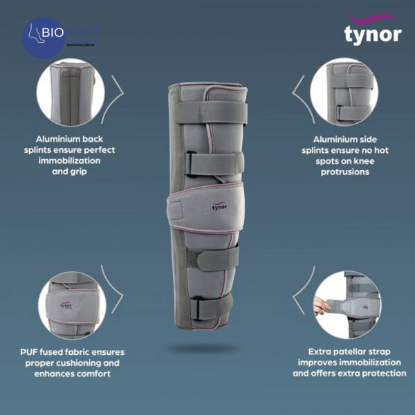 Tynor Knee Immobilizer 19'' D-11/D-28 - Image 3