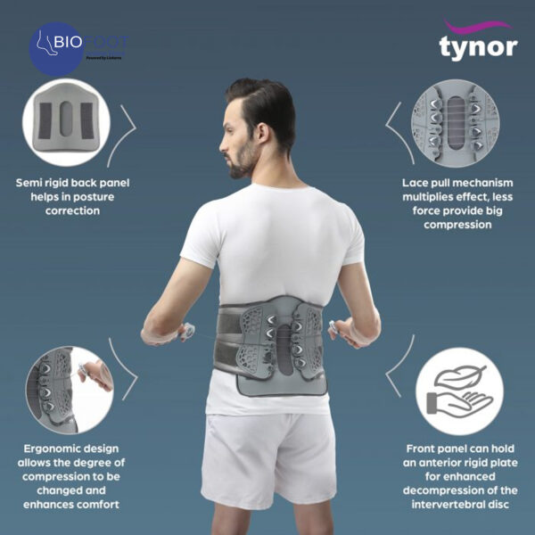 Tynor Lumbo Lacepull Brace A-29 - Image 4