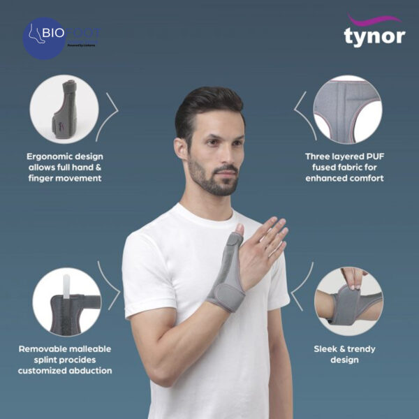 Tynor Thumb Spica Splint F-06 Uni - Image 4