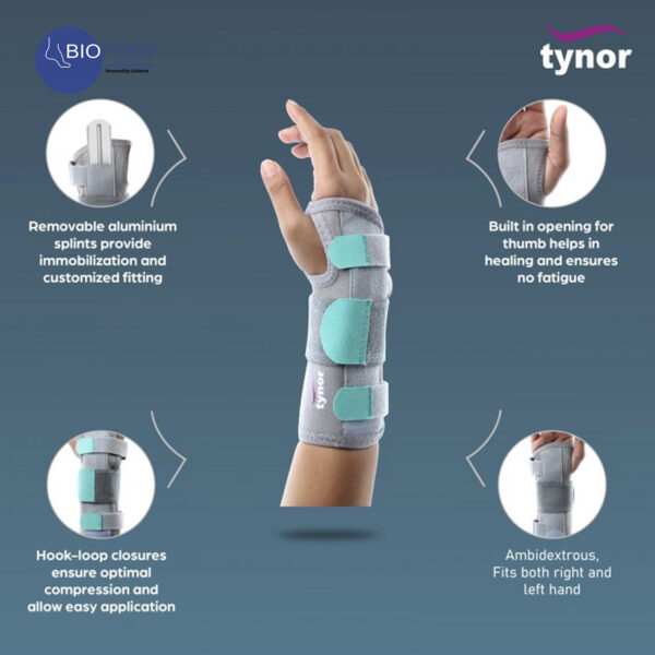 Tynor Wrist Splint Ambidextrous E-43 - Image 4