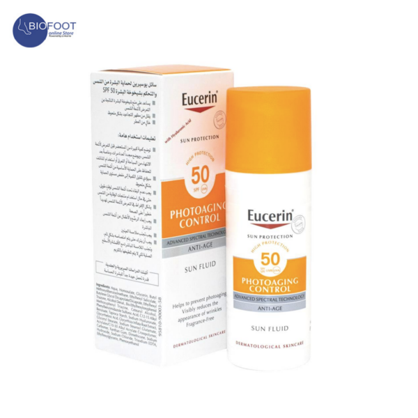 Eucerin Sun Protection High Protection SUN Fluid 50SPF 50ml offer pack buy 1 get 1 free - Image 3