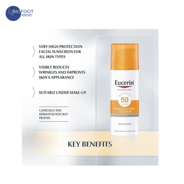 Eucerin Sun Protection High Protection SUN Fluid 50SPF 50ml offer pack buy 1 get 1 free - Image 5