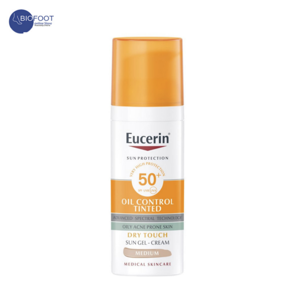 Eucerin Oil Control Tinted Dry Touch Sun Gel - Cream Medium 50ml
