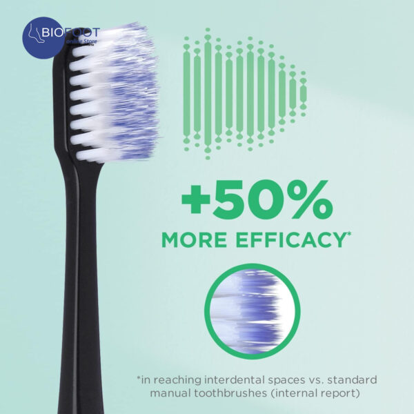 GUM Sonic Daily Soft Toothbrush Refill Black - Image 2