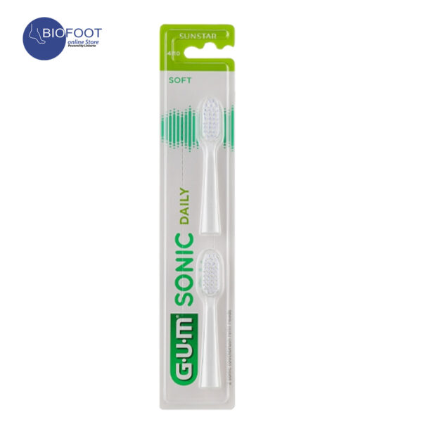 GUM Sonic Daily Soft Toothbrush Refill White