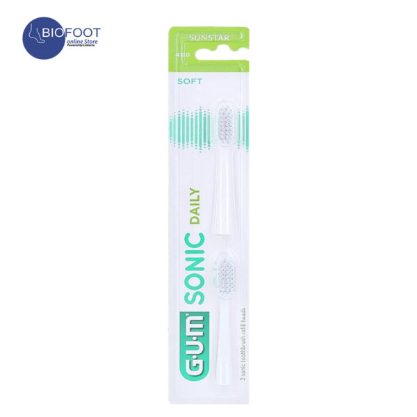 GUM Sonic Daily Soft Toothbrush Refill White - Image 3