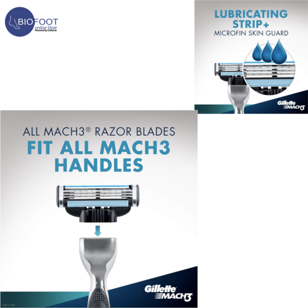 Gillette Mach3 Men's Razor Blade Refills 2 Count - Image 3