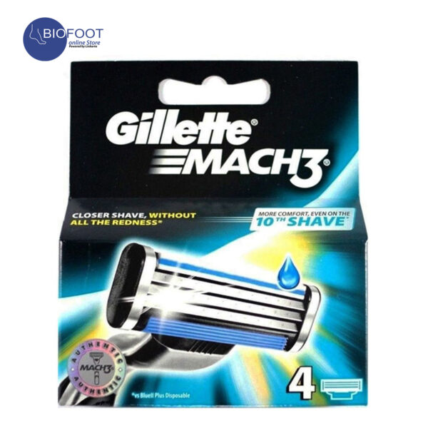 Gillette Mach3 Men's Razor Blade Refills 4 Count