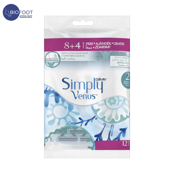 Gillette Simply Venus Disposable 2Razor pack of 12pcs