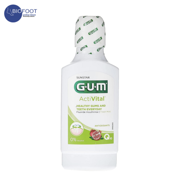 GUM Acti Vital Fluoride Mouth Rinse 300ml