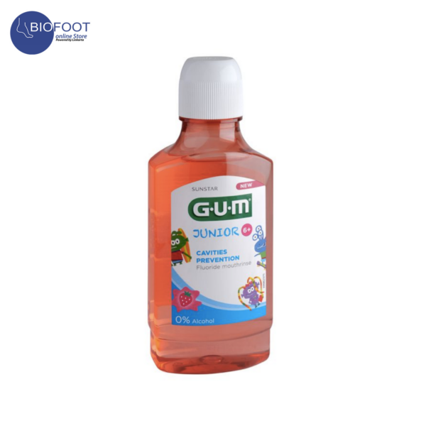 GUM Cavities Prevention Fluoride Mouth rinse Junior 6+ 300ml