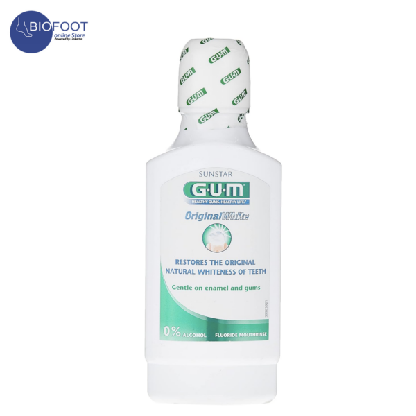 GUM Original White Fluoride Mouth Rinse 300ml