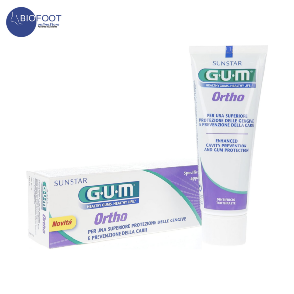 GUM Ortho Spearmint Fluoride Toothpaste 75ml - Image 3