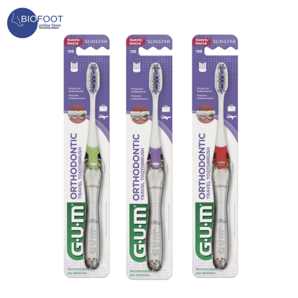 GUM Ortho Travel Soft ToothBrush 125 - Image 3