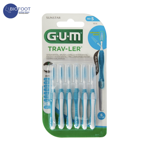 GUM Travler Interdental Brush 1614 ISO5 6's
