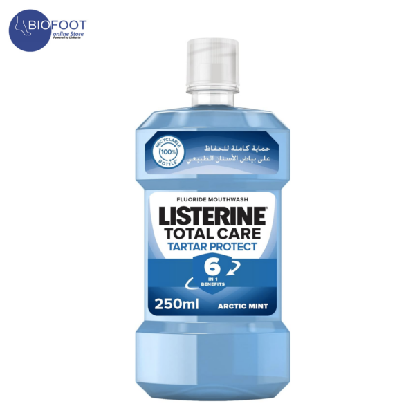 Listerine Total Care Tartar Protect 6in1 Benefits Fluoride Mouthwash 250ml