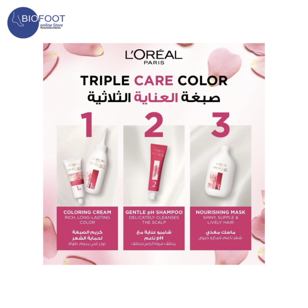 L'Oreal Paris Excellence Creme Triple Care Color 3.0 Deep Dark Brown - Image 2