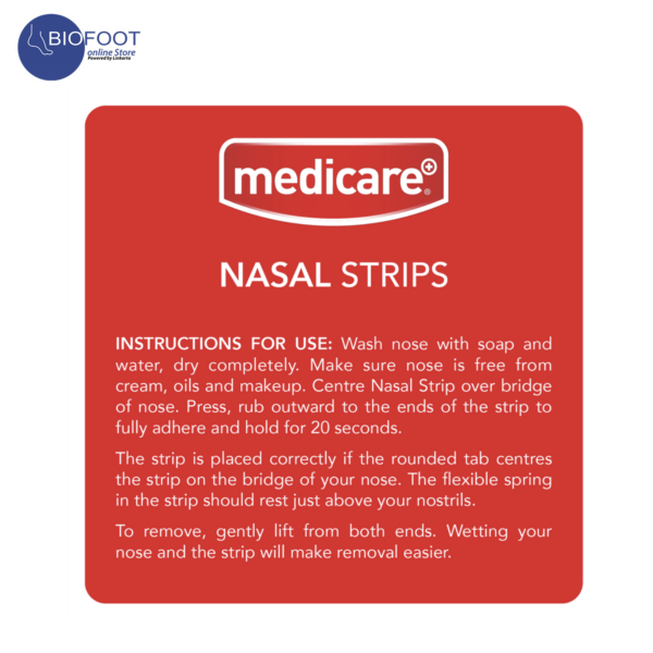 Medicare Nasal Strips Gently Opens Nasal Passages 10's - Image 4