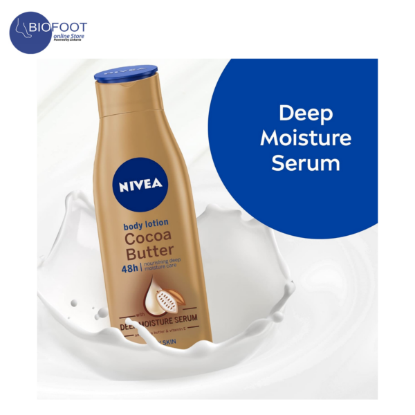Nivea Cocoa Butter 48H Body Lotion 5in1 Dry Skin 250ml - Image 3