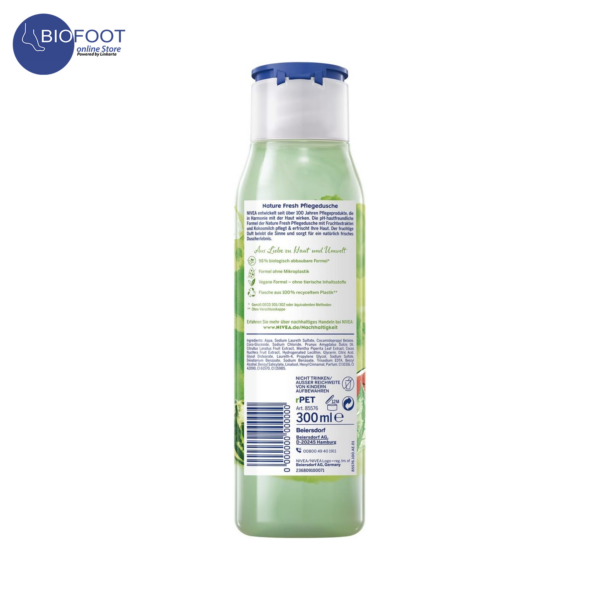 Nivea Refreshing Shower Fresh Blends Watermelon Mint Coconut Milk 300ml - Image 3