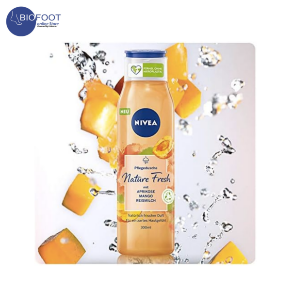 Nivea Refreshing Shower Fresh Blends Apricot Mango Rice Milk 300ml - Image 3
