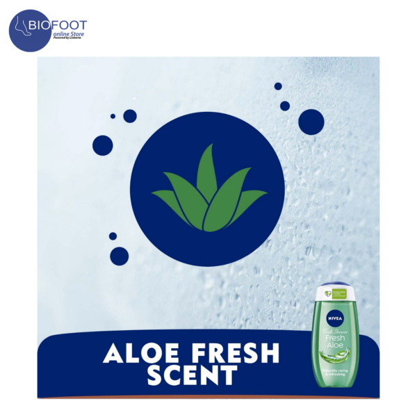 NIVEA Fresh Shower Gel Fresh Aloe with Vitamins 250ml - Image 5