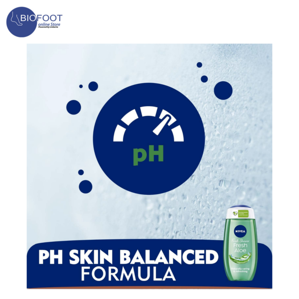 NIVEA Fresh Shower Gel Fresh Aloe with Vitamins 250ml - Image 3