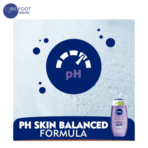 NIVEA Fresh Shower Gel Fresh Power Fruit with Vitamins 250ml - Image 3