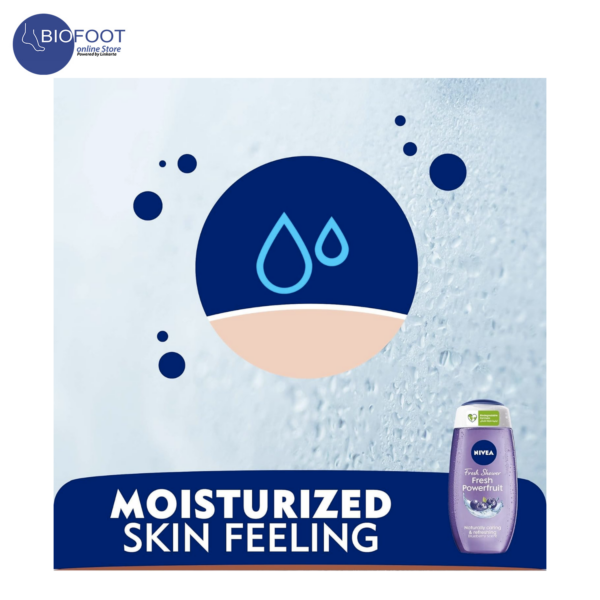 NIVEA Fresh Shower Gel Fresh Power Fruit with Vitamins 250ml - Image 4